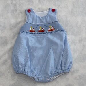 Blue Striped Nautical Bubble